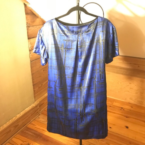 GO International Royal Blue Black Tunic, EUC, XS - Picture 3 of 16